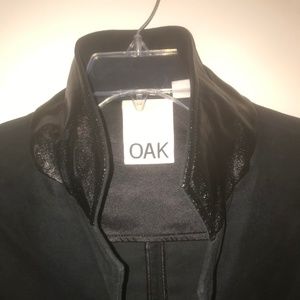Oak NYC Black Moleskin Blazer 38 Small